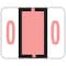 Smead Label, Bccrn, Endtab, "0", Pink Pk SMD67370 - alternate 1